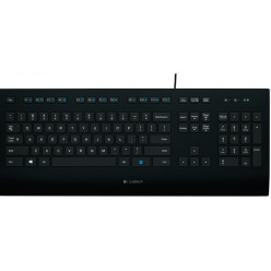 Logitech Keyboard K280e for Business, USB, Splash-protected, US INT'L, black